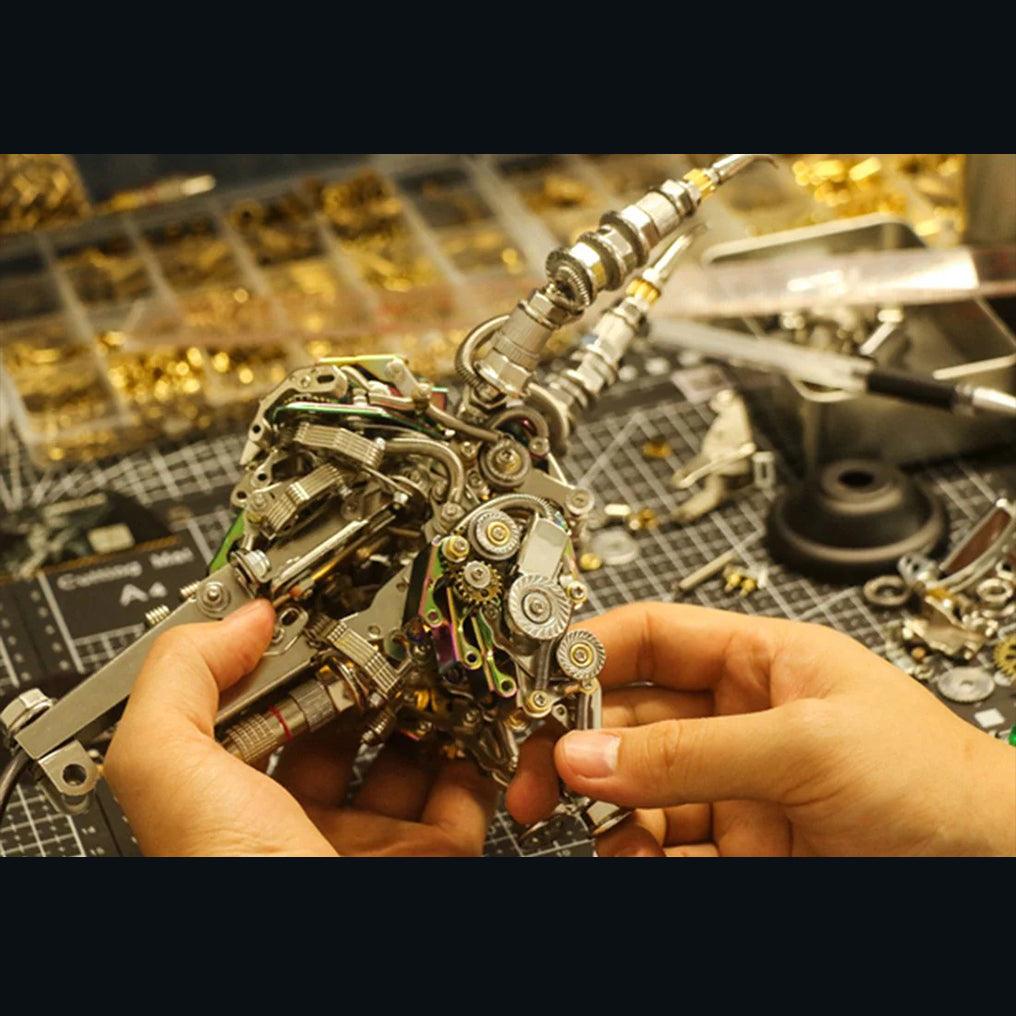 DIY 3D Metal Mechanical Bull Animal Model Assembly Kit 1087Pcs - 3d metal puzzle by Extoril