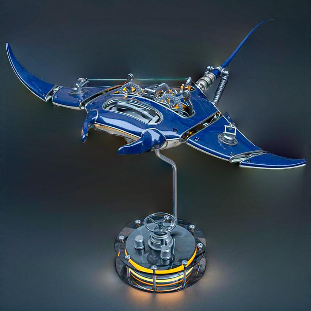 Marine Mechanical Manta Ray Creator Pro - 3d metal puzzle by Extoril