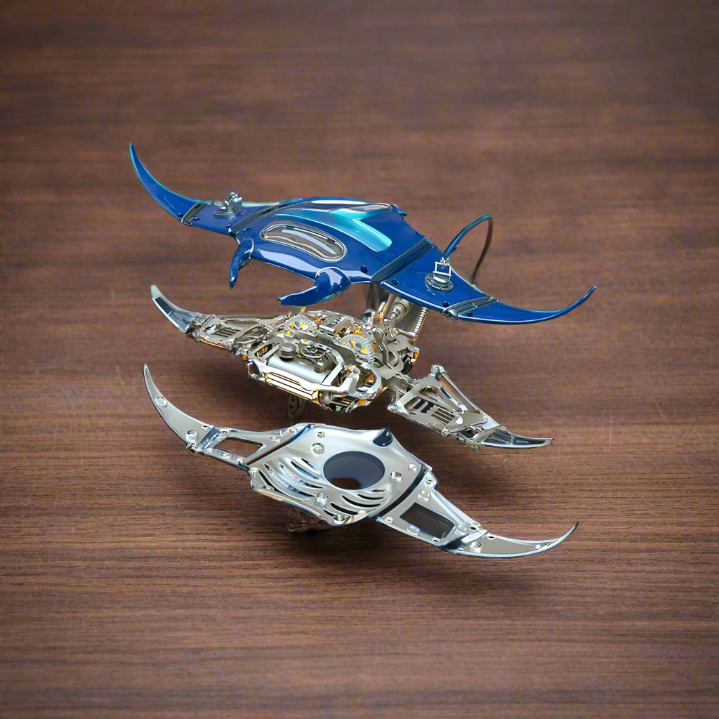 Marine Mechanical Manta Ray Creator Pro - 3d metal puzzle by Extoril