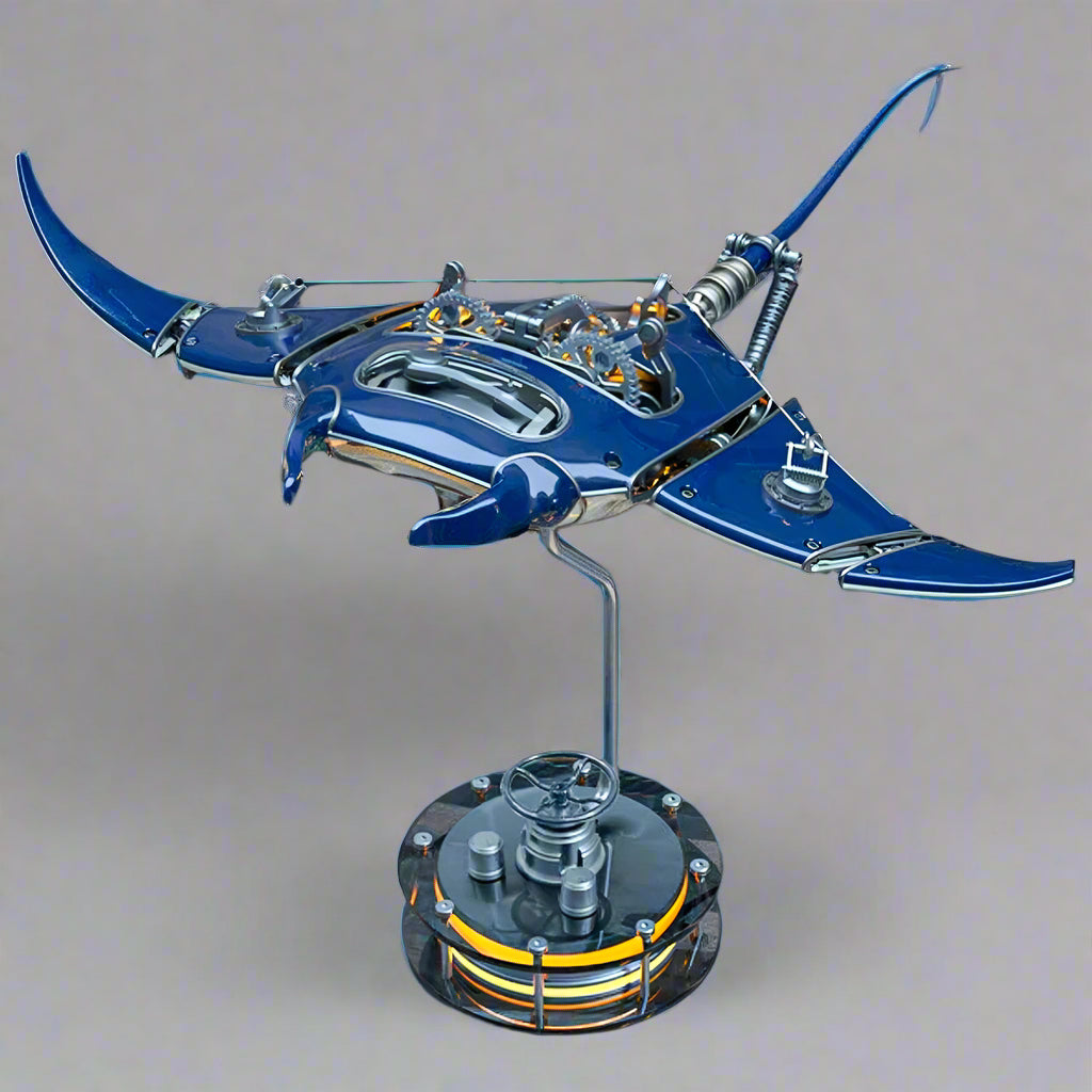 Marine Mechanical Manta Ray Creator Pro - 3d metal puzzle by Extoril