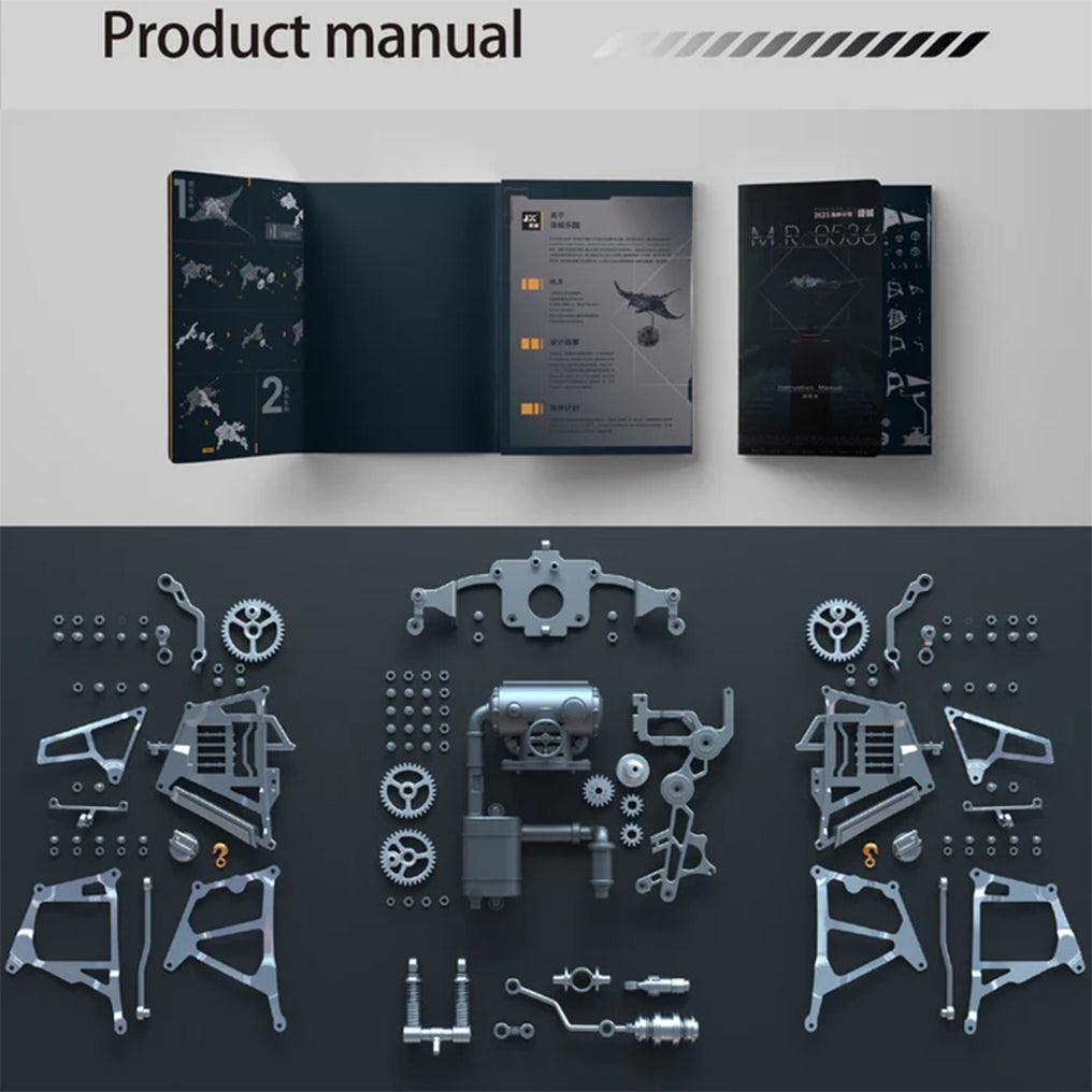 Marine Mechanical Manta Ray Creator Pro - 3d metal puzzle by Extoril