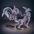 DIY 3D Metal Mechanical Nine-tailed Fox Puzzle Model Kit Assembly - 3d metal puzzle by Extoril
