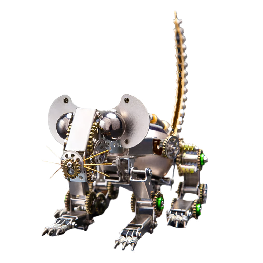 DIY 3D Metal Mechanical Puzzle Easter Mouse Assembly Animal Model Kit-525PCS - 3d metal puzzle by Extoril