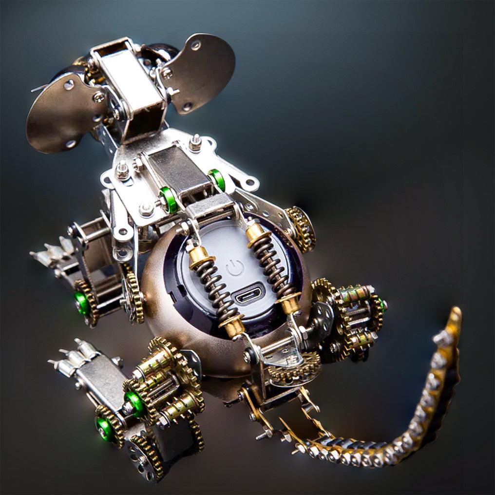 DIY 3D Metal Mechanical Puzzle Easter Mouse Assembly Animal Model Kit-525PCS - 3d metal puzzle by Extoril