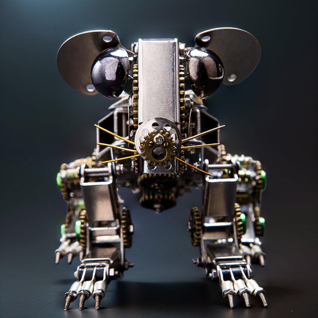 DIY 3D Metal Mechanical Puzzle Easter Mouse Assembly Animal Model Kit-525PCS - 3d metal puzzle by Extoril