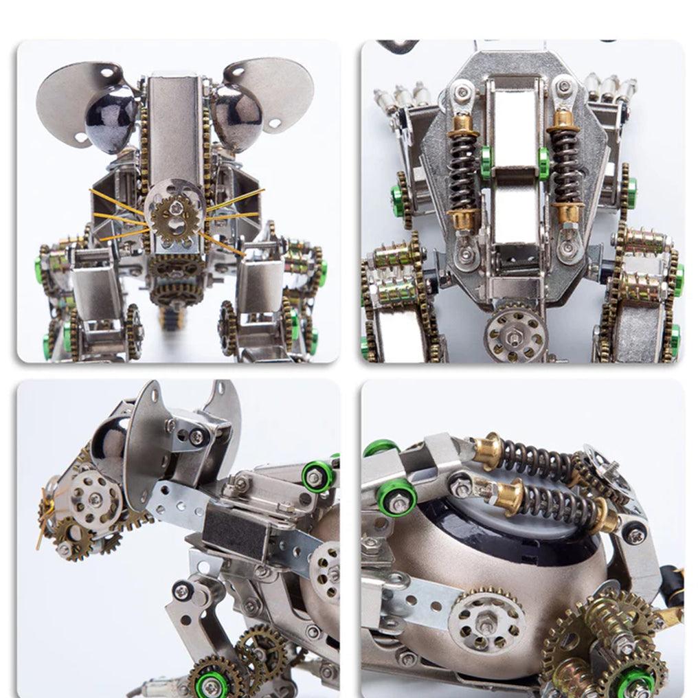 DIY 3D Metal Mechanical Puzzle Easter Mouse Assembly Animal Model Kit-525PCS - 3d metal puzzle by Extoril