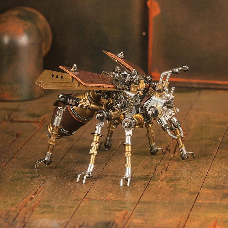 DIY 3D Metal Mechanical Puzzle Model Kit Termite with Holder - 3d metal puzzle by Extoril