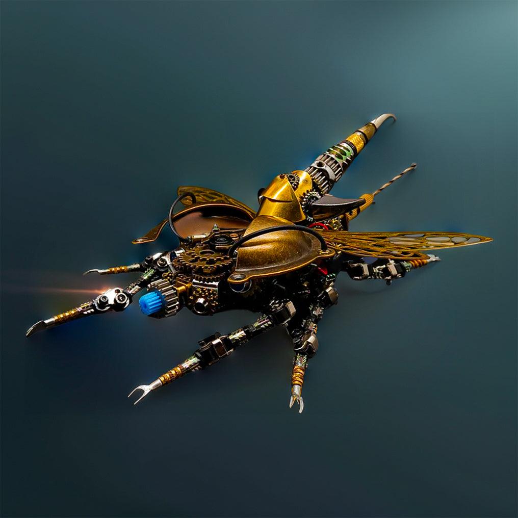 DIY 3D Metal Mechanical Rotatable Beetle Assembly Puzzle Model Kit - 3d metal puzzle by Extoril