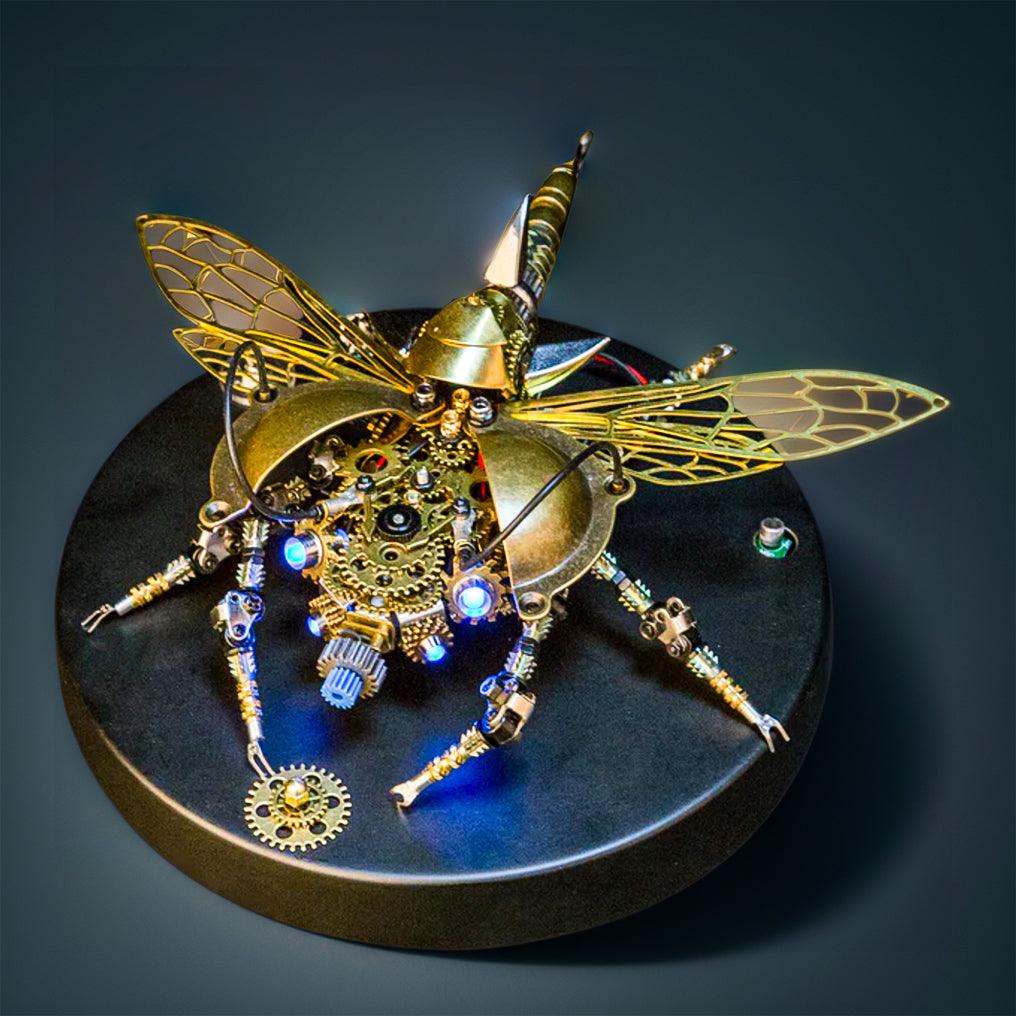 DIY 3D Metal Mechanical Rotatable Beetle Assembly Puzzle Model Kit - 3d metal puzzle by Extoril