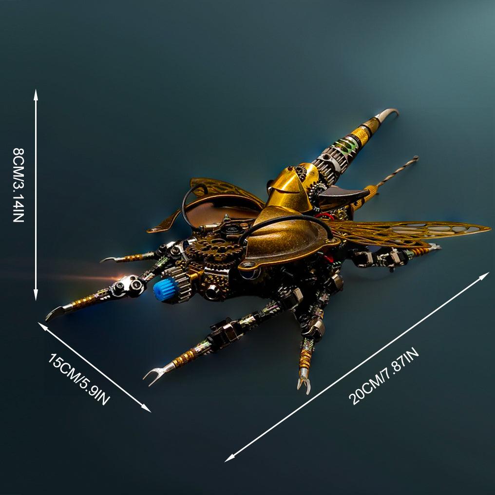 DIY 3D Metal Mechanical Rotatable Beetle Assembly Puzzle Model Kit - 3d metal puzzle by Extoril