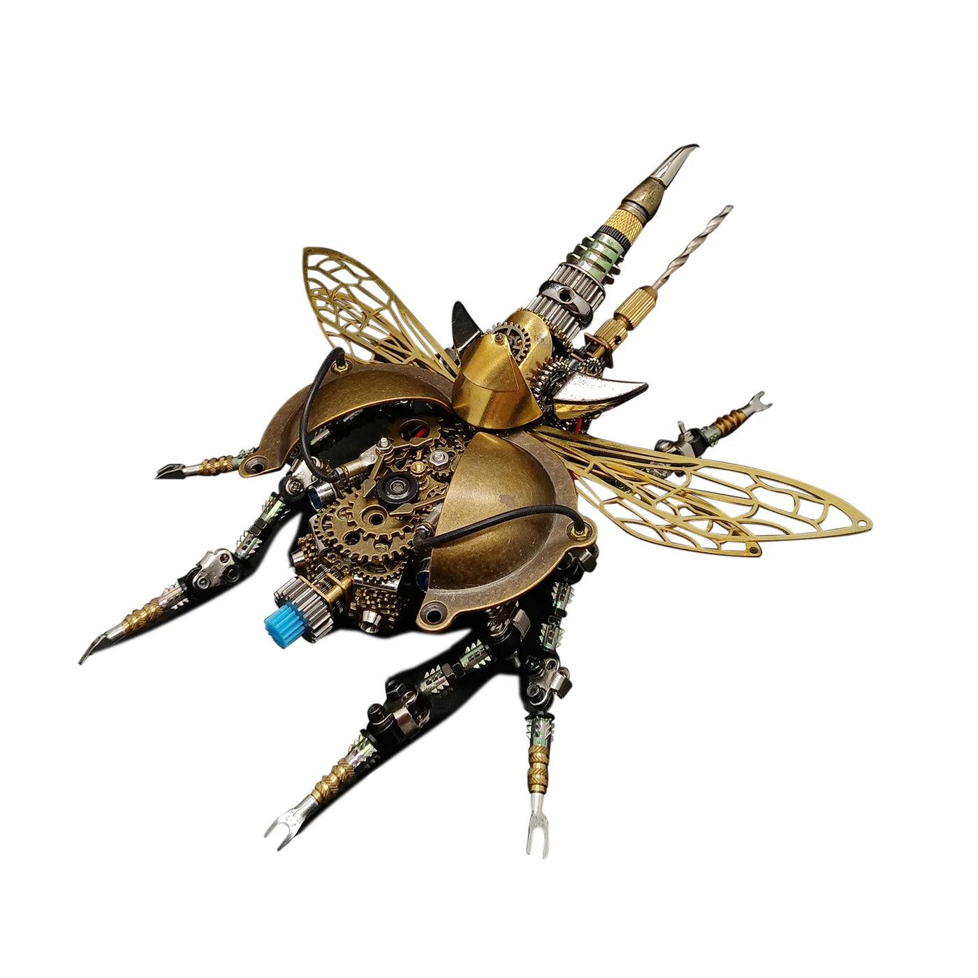 DIY 3D Metal Mechanical Rotatable Beetle Assembly Puzzle Model Kit - 3d metal puzzle by Extoril