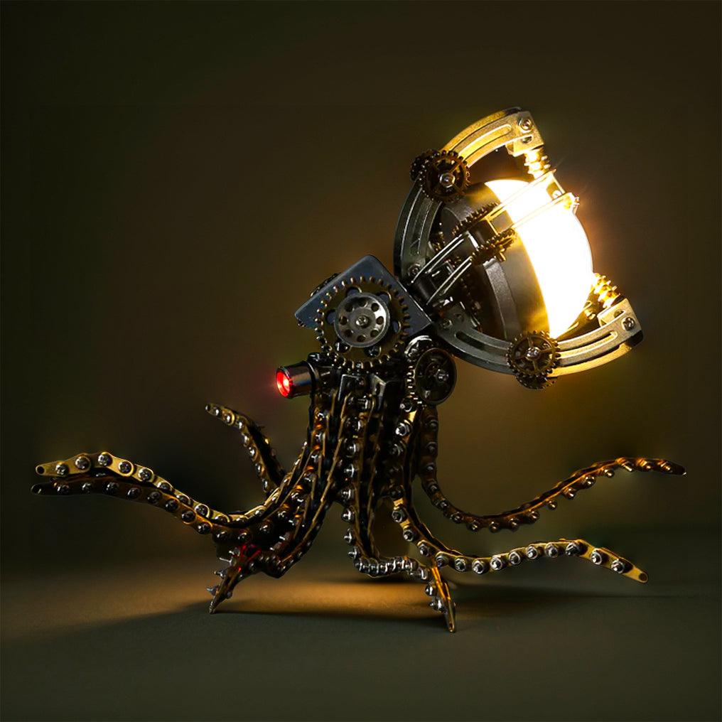 DIY 3D Metal Steampunk Galaxy Mechanical Octopus - 3d metal puzzle by Extoril