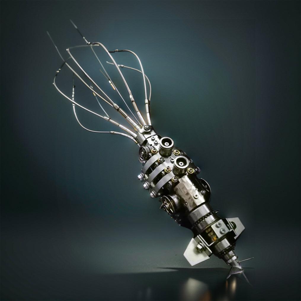 Steampunk Oceanic Legend Squid Assembler - 3d metal puzzle by Extoril