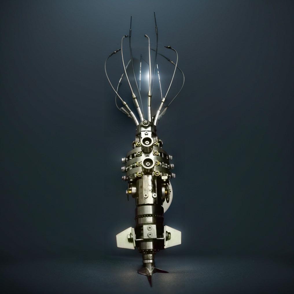 Steampunk Oceanic Legend Squid Assembler - 3d metal puzzle by Extoril