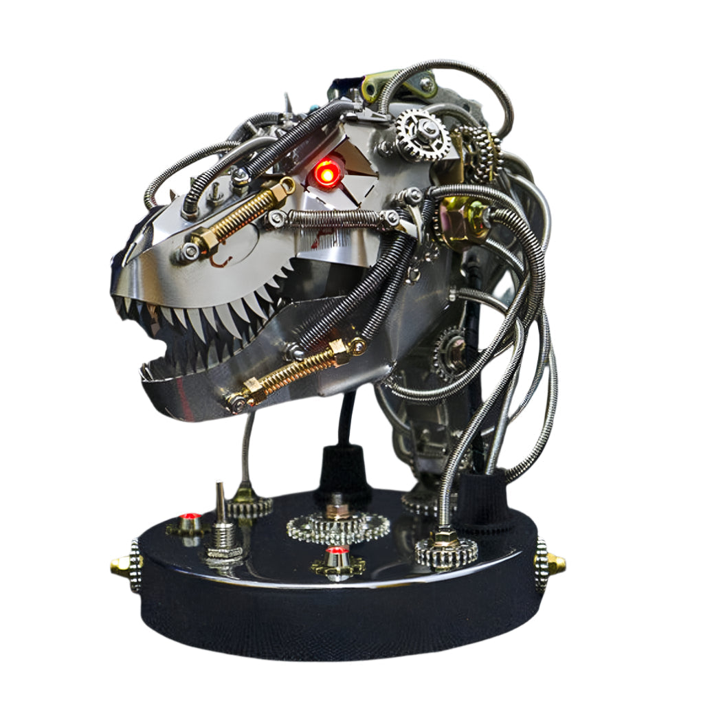 CHRONOS PREDATOR Steampunk T-Rex Head Mechanical Model Kit - 3d metal puzzle by Extoril