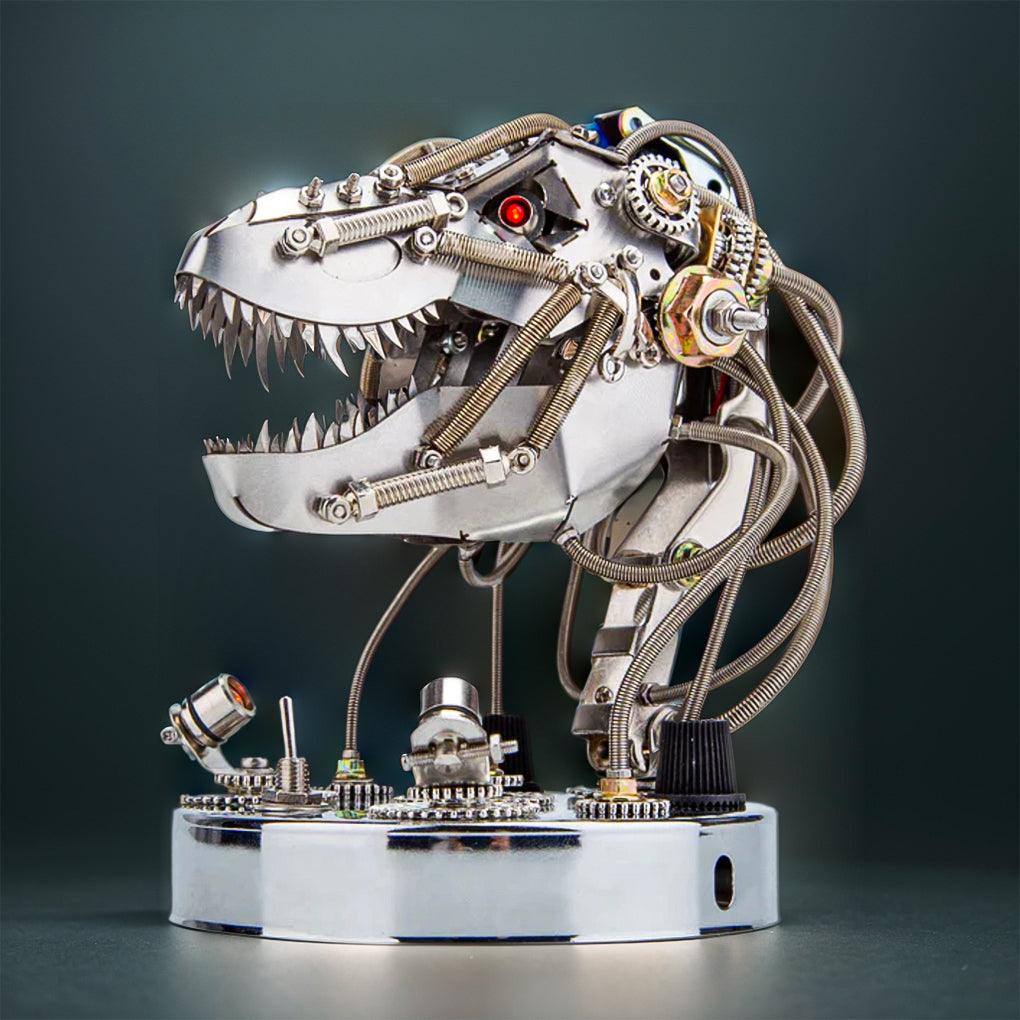 CHRONOS PREDATOR Steampunk T-Rex Head Mechanical Model Kit - 3d metal puzzle by Extoril
