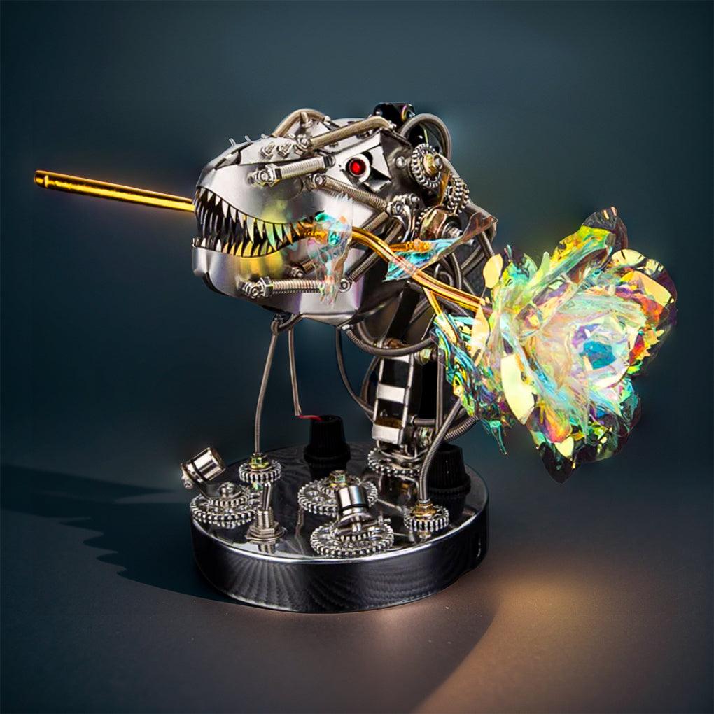 CHRONOS PREDATOR Steampunk T-Rex Head Mechanical Model Kit - 3d metal puzzle by Extoril