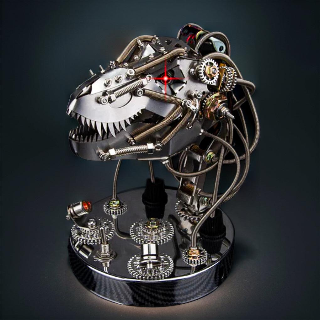 CHRONOS PREDATOR Steampunk T-Rex Head Mechanical Model Kit - 3d metal puzzle by Extoril
