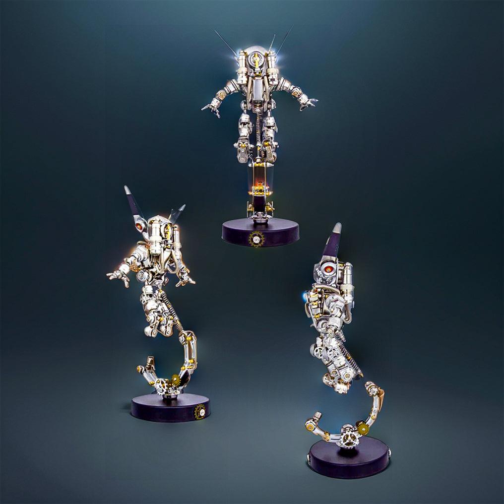 COSMIC GUARDIAN 3D Metal Astronaut Rabbit Model Kit - 3d metal puzzle by Extoril