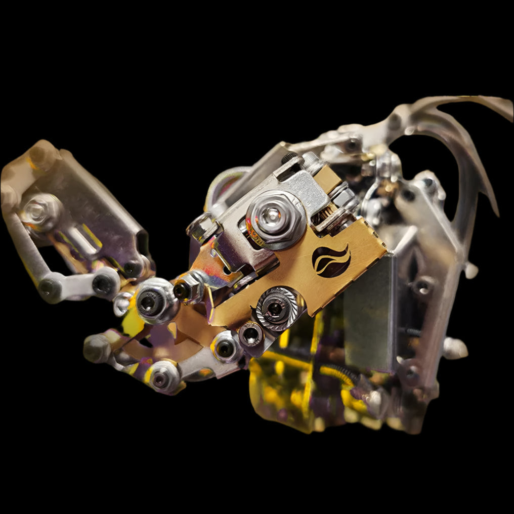 DIY 3D Steampunk Protoss Mecha Metal Model With Lights-1020+PCS - 3d metal puzzle by Extoril