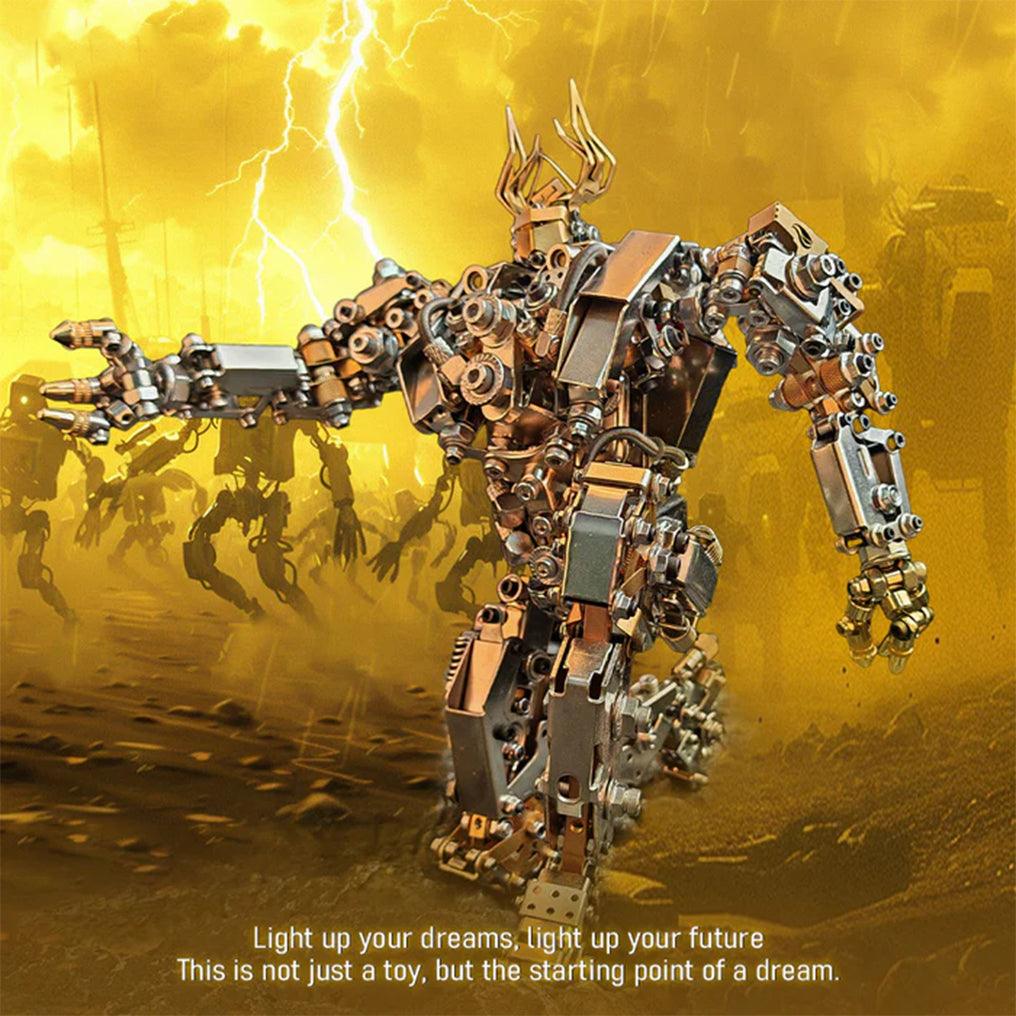 DIY 3D Steampunk Protoss Mecha Metal Model With Lights-1020+PCS - 3d metal puzzle by Extoril