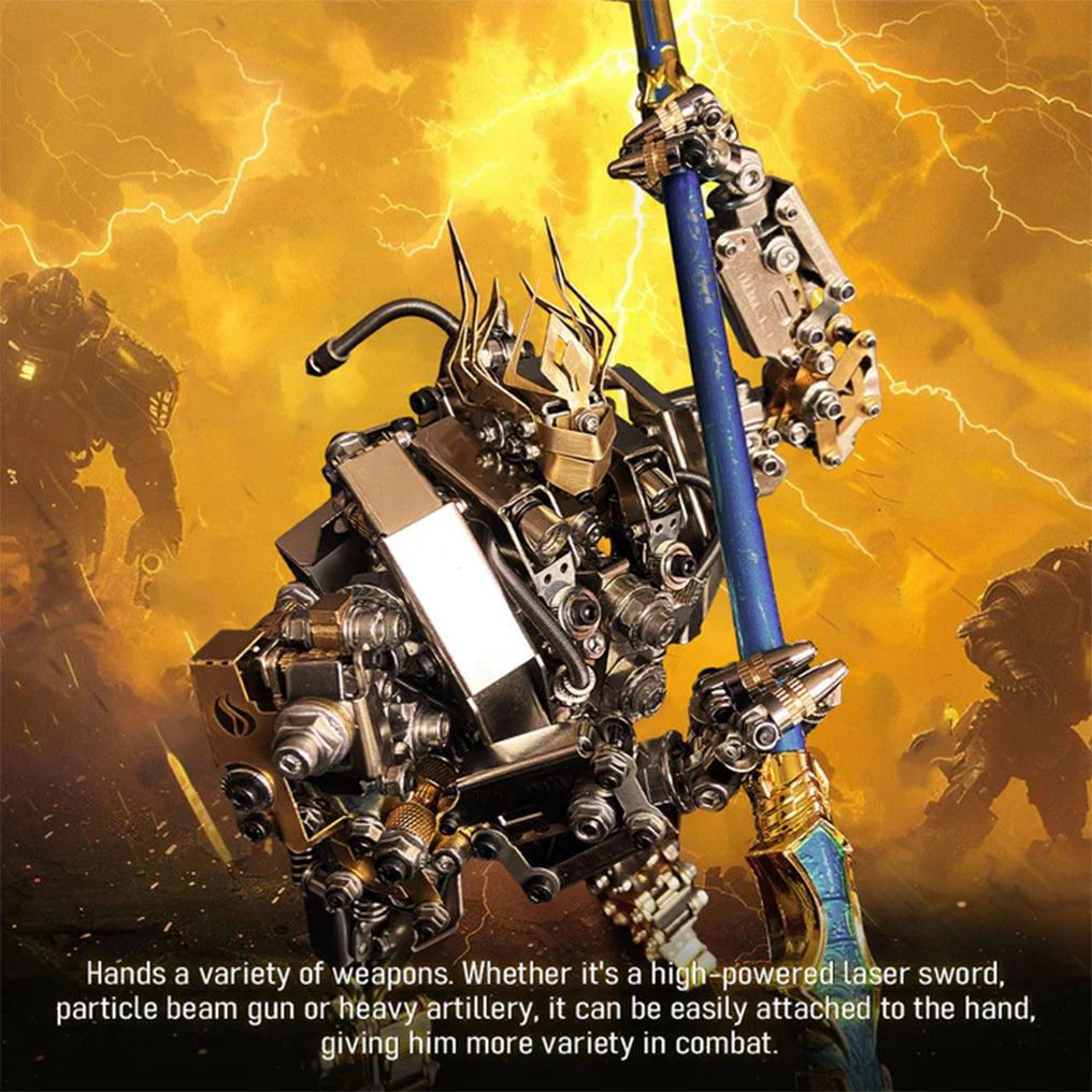 DIY 3D Steampunk Protoss Mecha Metal Model With Lights-1020+PCS - 3d metal puzzle by Extoril