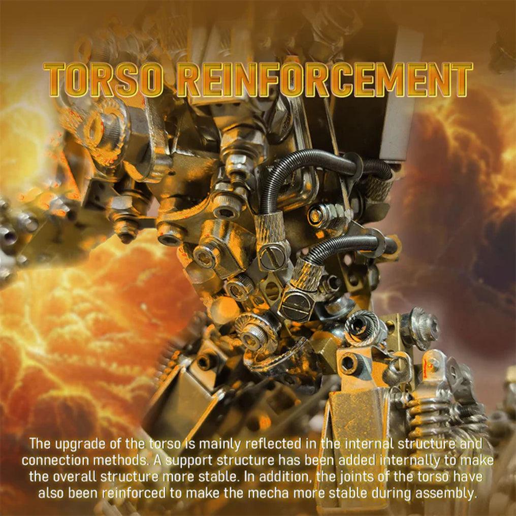 DIY 3D Steampunk Protoss Mecha Metal Model With Lights-1020+PCS - 3d metal puzzle by Extoril