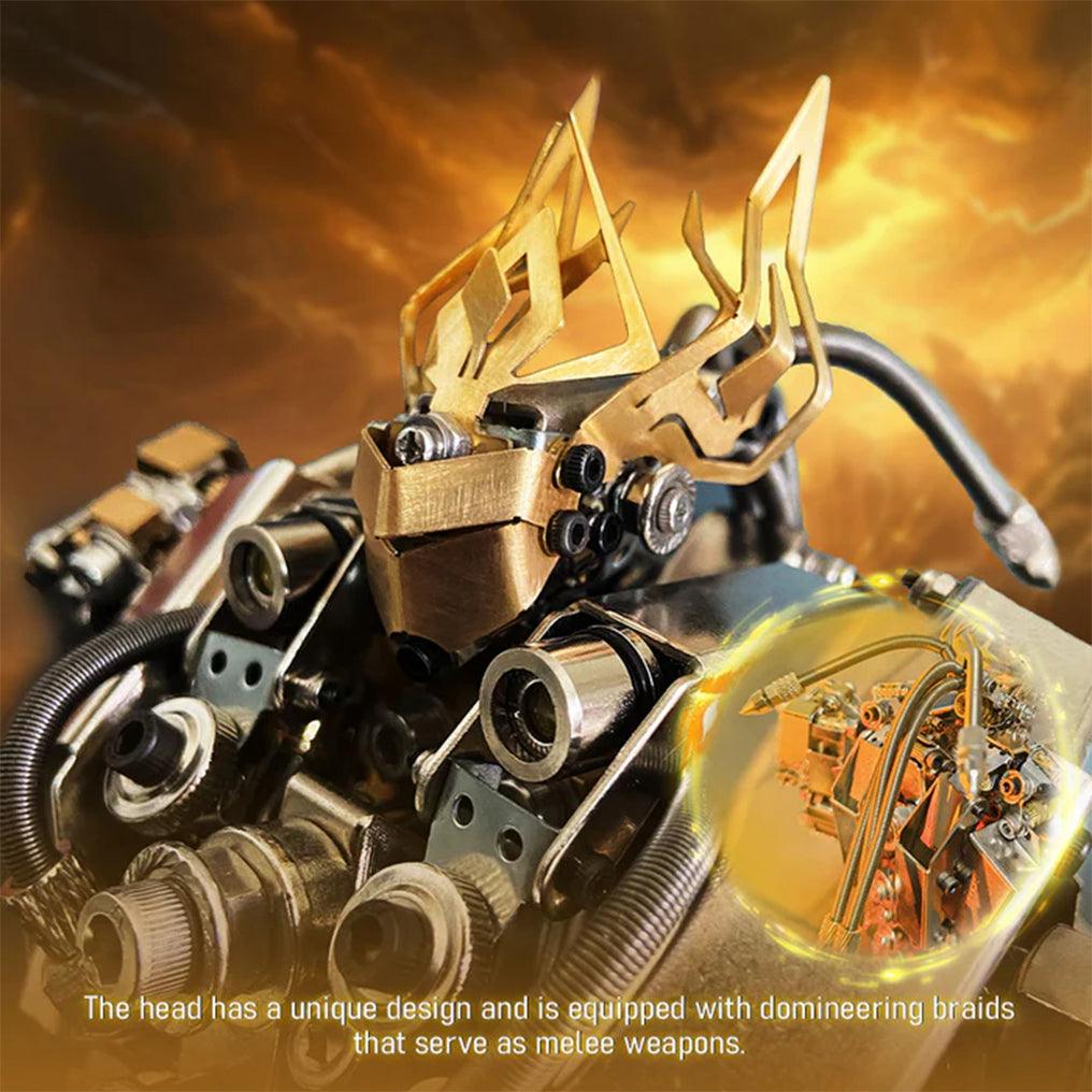 DIY 3D Steampunk Protoss Mecha Metal Model With Lights-1020+PCS - 3d metal puzzle by Extoril