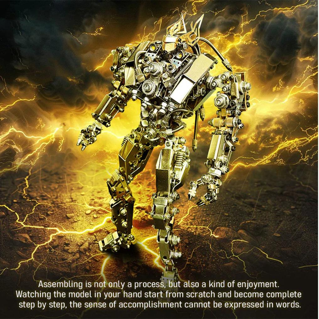 DIY 3D Steampunk Protoss Mecha Metal Model With Lights-1020+PCS - 3d metal puzzle by Extoril