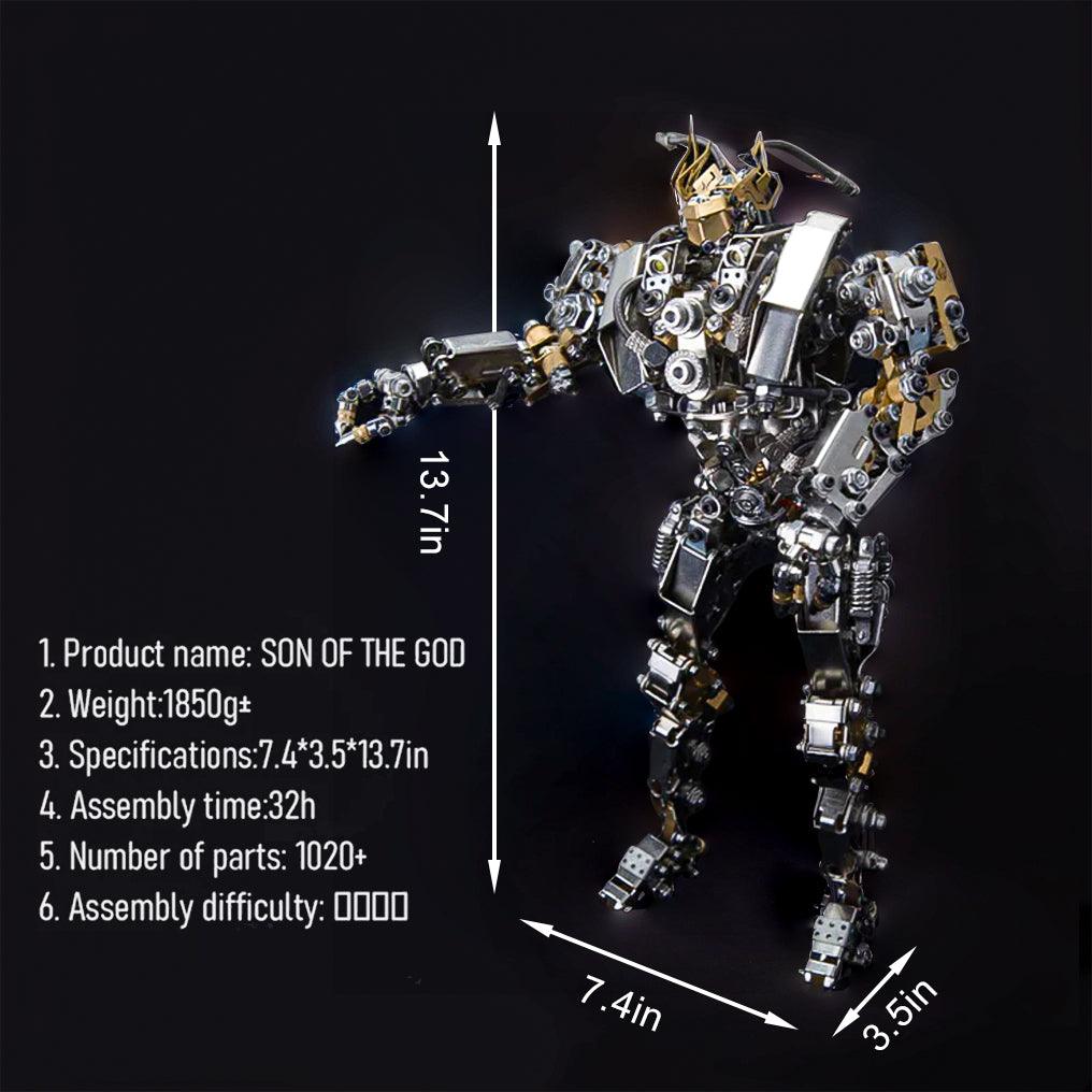 DIY 3D Steampunk Protoss Mecha Metal Model With Lights-1020+PCS - 3d metal puzzle by Extoril