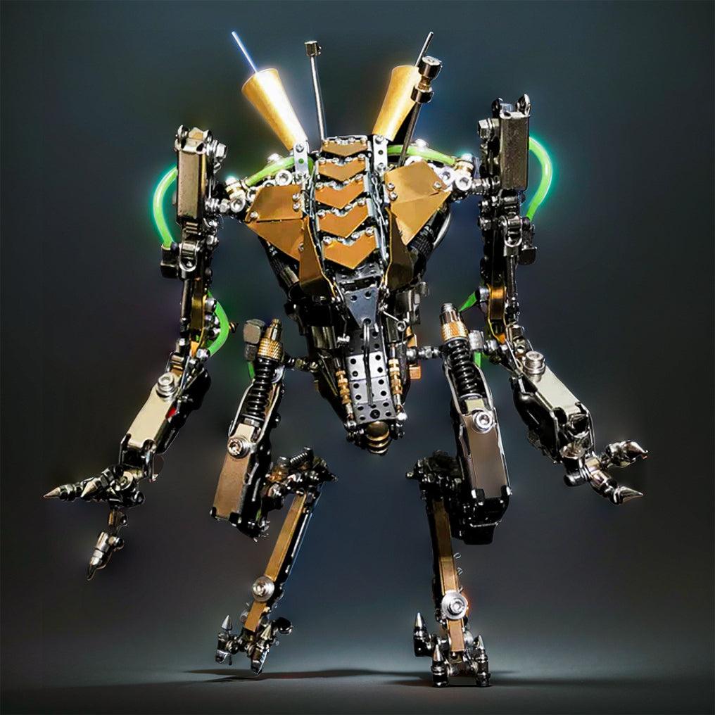 DIY XIA-A Metal Future Mech Model with Articulated Joints & Lights - 3d metal puzzle by Extoril