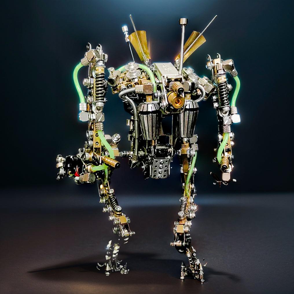 DIY XIA-A Metal Future Mech Model with Articulated Joints & Lights - 3d metal puzzle by Extoril