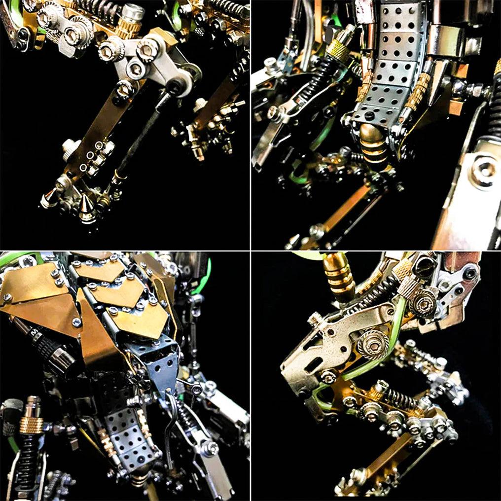 DIY XIA-A Metal Future Mech Model with Articulated Joints & Lights - 3d metal puzzle by Extoril