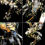 DIY XIA-A Metal Future Mech Model with Articulated Joints & Lights - 3d metal puzzle by Extoril
