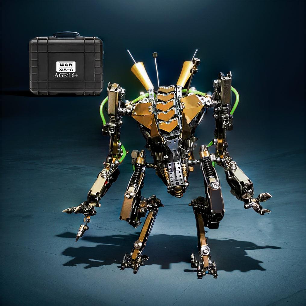DIY XIA-A Metal Future Mech Model with Articulated Joints & Lights - 3d metal puzzle by Extoril