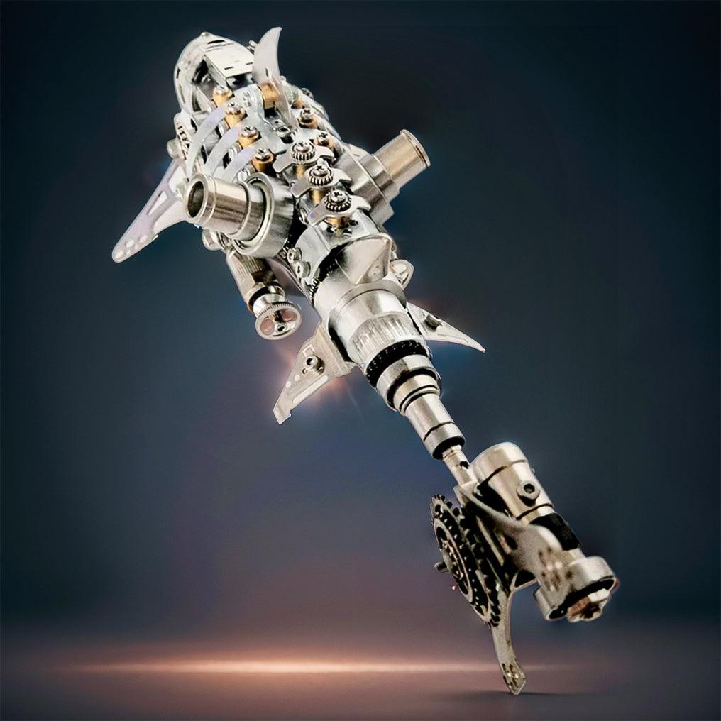 DIY 3D Metal Mechanical Shark Puzzle Model Assembly Kit-209PCS - 3d metal puzzle by Extoril
