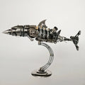 DIY 3D Metal Mechanical Shark Puzzle Model Assembly Kit-209PCS - 3d metal puzzle by Extoril
