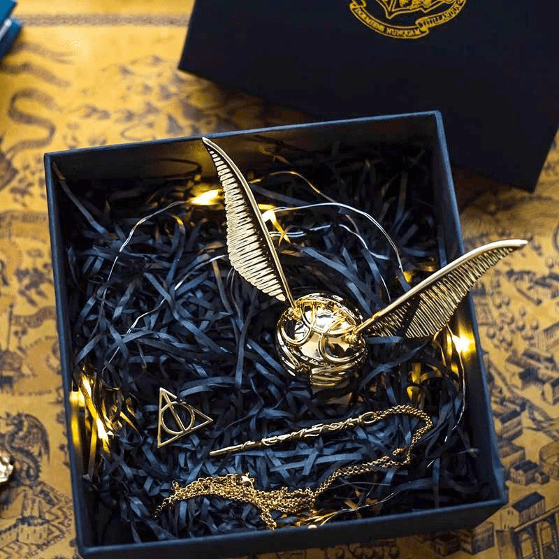 Magical Harry Potter Golden Snitch Ring Box - 3d metal puzzle by Extoril