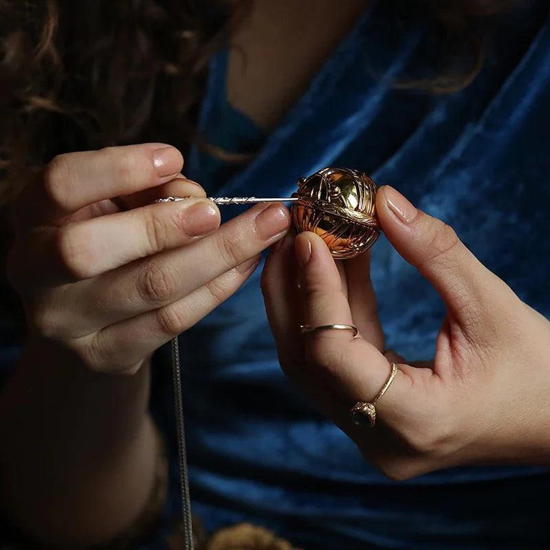 Magical Harry Potter Golden Snitch Ring Box - 3d metal puzzle by Extoril