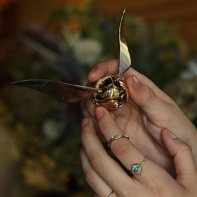 Magical Harry Potter Golden Snitch Ring Box - 3d metal puzzle by Extoril