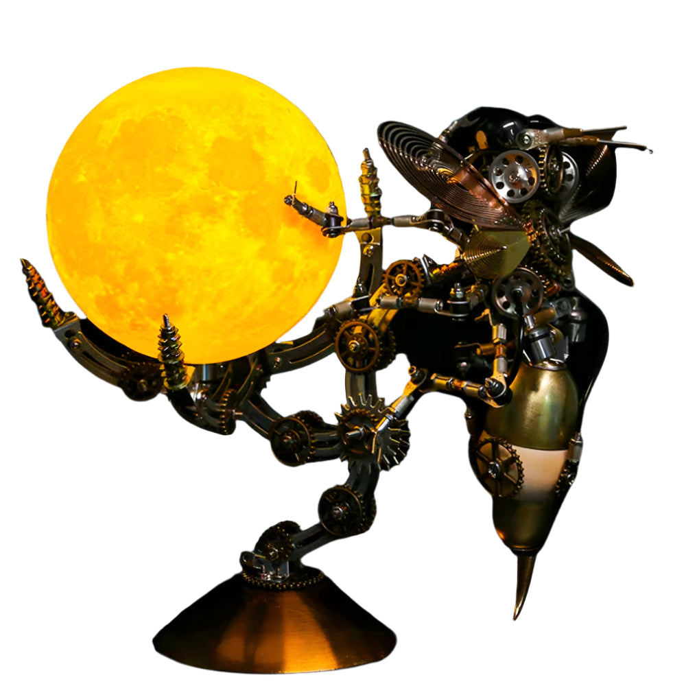 Luminous Steampunk Wasp Mechanical Model Kit - 3d metal puzzle by Extoril