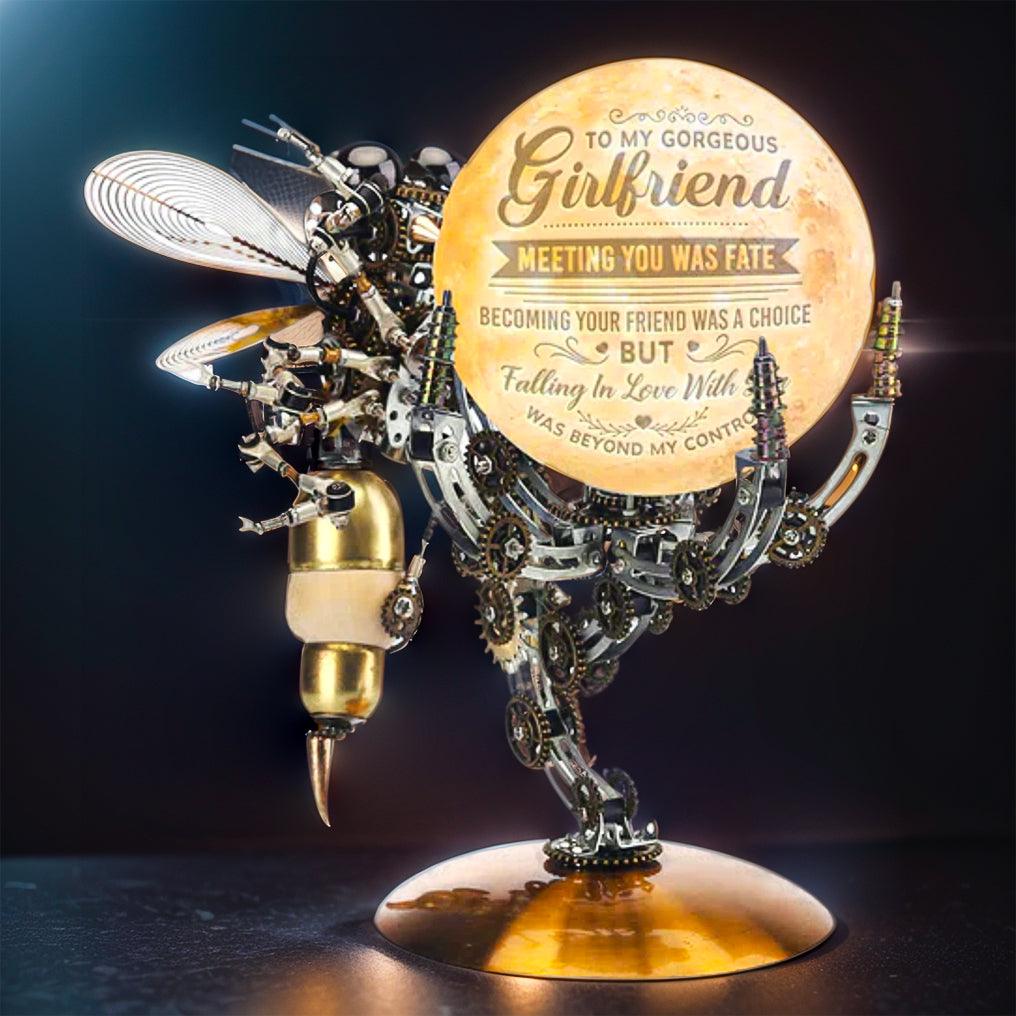 Luminous Steampunk Wasp Mechanical Model Kit - 3d metal puzzle by Extoril