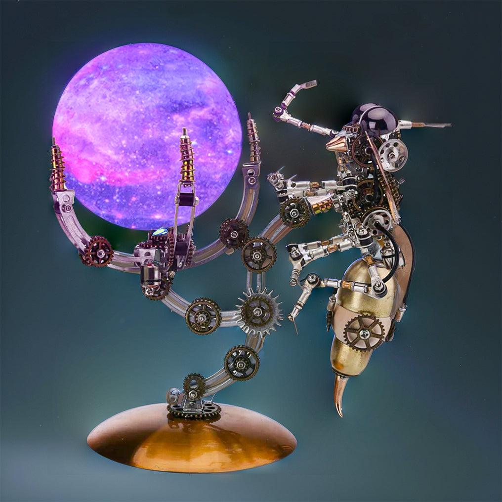 Luminous Steampunk Wasp Mechanical Model Kit - 3d metal puzzle by Extoril