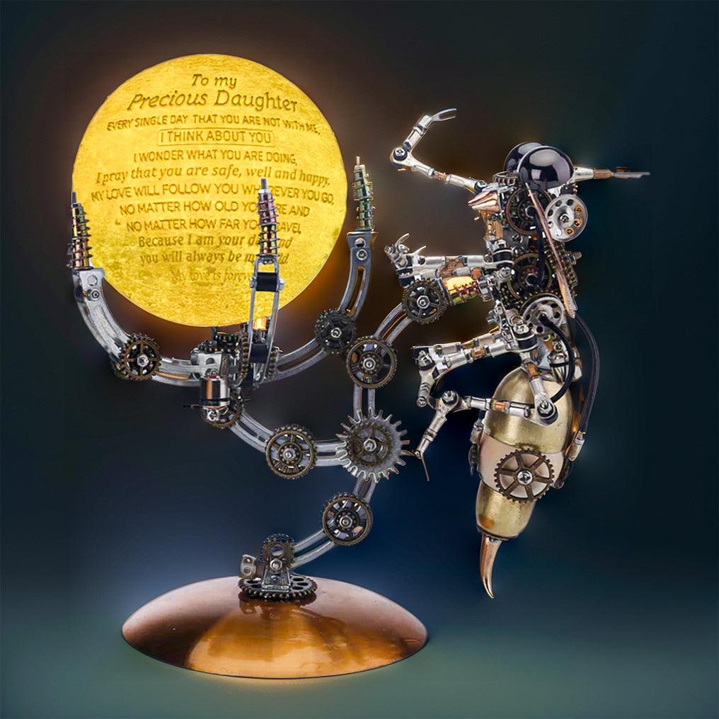 Luminous Steampunk Wasp Mechanical Model Kit - 3d metal puzzle by Extoril