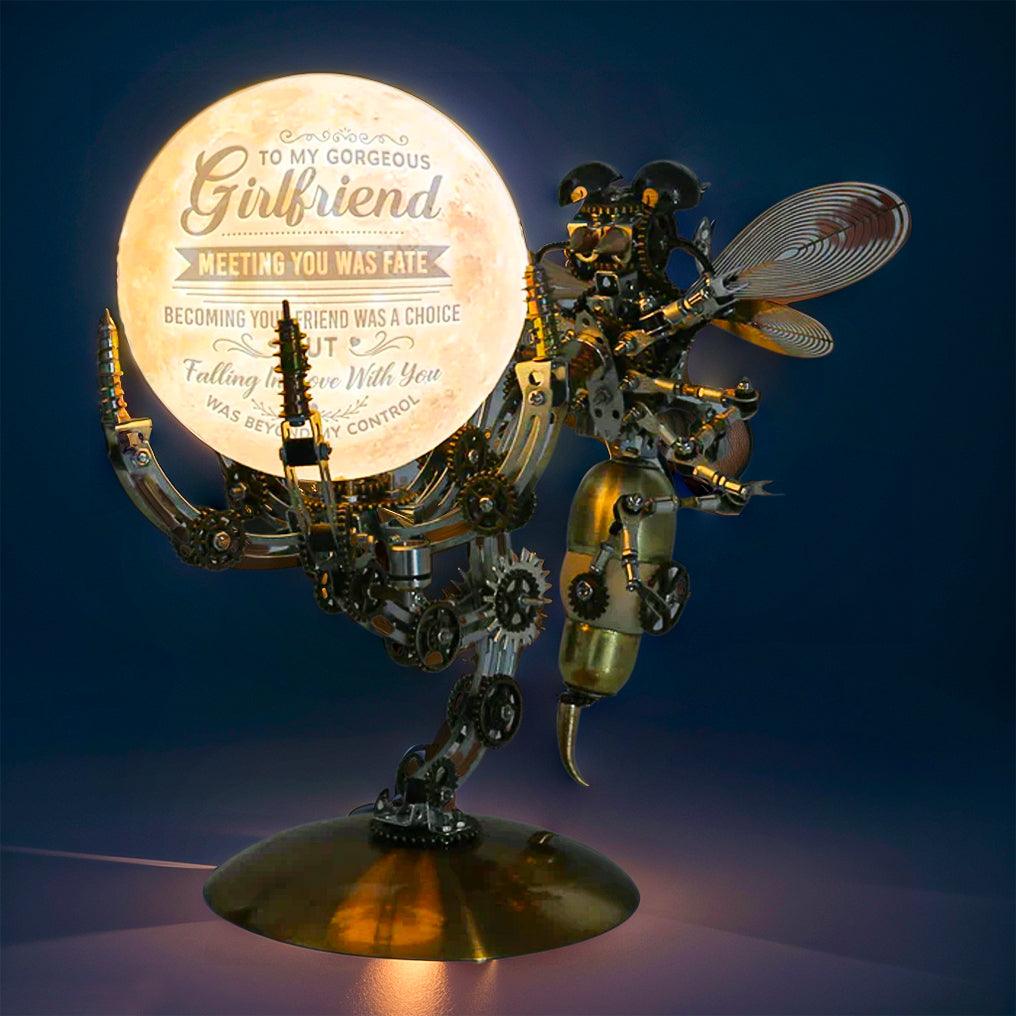 Luminous Steampunk Wasp Mechanical Model Kit - 3d metal puzzle by Extoril