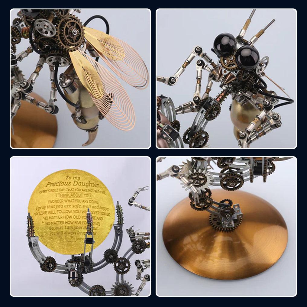 Luminous Steampunk Wasp Mechanical Model Kit - 3d metal puzzle by Extoril