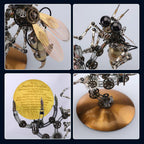Luminous Steampunk Wasp Mechanical Model Kit - 3d metal puzzle by Extoril