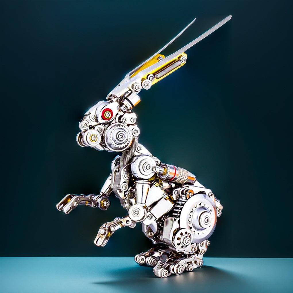 GEARSPRING REBEL 3D Metal Punk Mechanical Rabbit Model Kit - 3d metal puzzle by Extoril