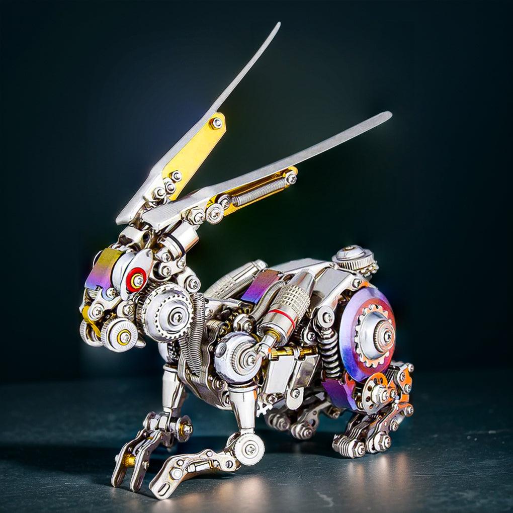 GEARSPRING REBEL 3D Metal Punk Mechanical Rabbit Model Kit - 3d metal puzzle by Extoril