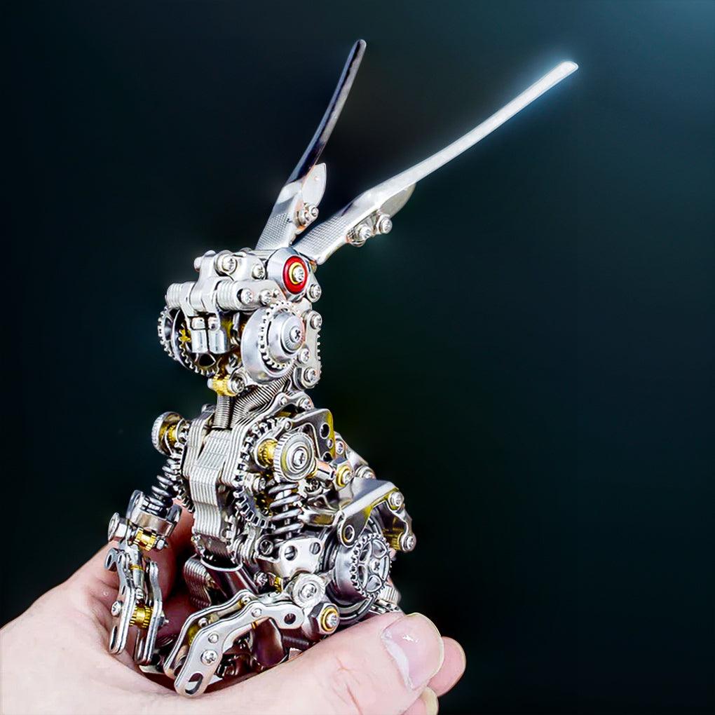GEARSPRING REBEL 3D Metal Punk Mechanical Rabbit Model Kit - 3d metal puzzle by Extoril